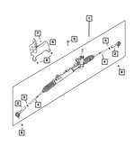 6104370AA - Steering: Hex Head Bolt And Coned Washer for Chrysler: 200, Pacifica, Sebring, Town &amp; Country, Voyager | Dodge: Avenger, Charger, Dart, Durango, Grand Caravan, Journey, Nitro, Ram 1500, Ram 2500, Ram 3500 | Fiat: 500 | Jeep: Cherokee, Compass, Gladiator, Grand Cherokee, Grand Cherokee L, Grand Cherokee WK, Grand Wagoneer, Liberty, Patriot, Renegade, Wagoneer, Wrangler, Wrangler JK | Ram: 1500, 1500 Classic, 2500, 3500, C/V, ProMaster 1500, ProMaster 2500, ProMaster 3500 Image