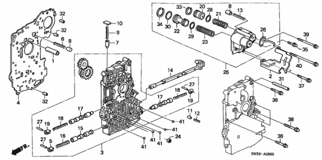 AT Main Valve Body for 2004 Acura NSX #0