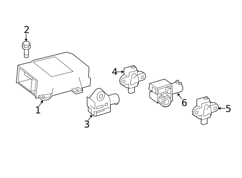 Air Bag Components for 2014 Mercedes-Benz GLK350 #1