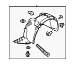 868123M002 - : Fender Liner for Hyundai: Genesis Image