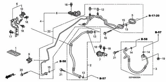 A/C Hoses - Pipes for 2004 Acura TL #0