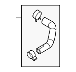 PX281573X - Cooling System: Reservoir Hose for Mazda: CX-70, CX-90 Image