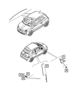 7TM72LXHAA - : A Pillar Applique, Left for Mopar Image