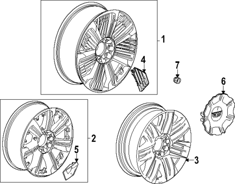 Wheels for 2025 Cadillac ESCALADE IQ #0