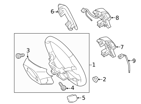 Steering Wheel & Trim for 2011 Toyota Sienna #0