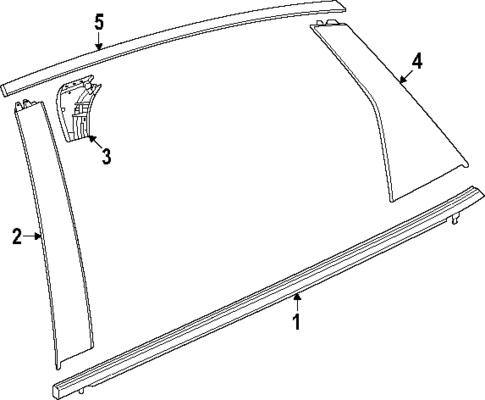 Exterior Trim - Rear Door for 2025 Acura Integra #0