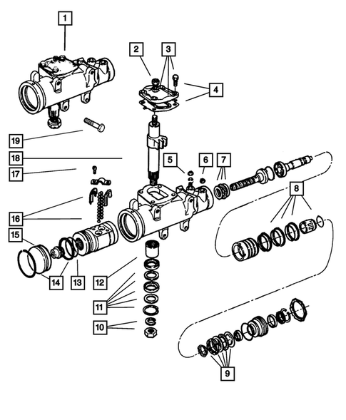Steering Gear for 2002 Dodge Ram 2500 #1