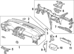 61342T90A00 - : Glove Box Frame for Honda: Pilot Image