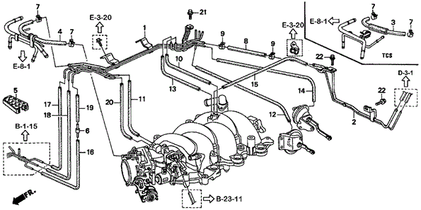 Install Pipe - Tubing (V6) ('96) for 1996 Acura TL #0