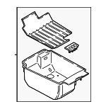 51169384367 - : Storage Compartment for BMW: 740e xDrive, 740i, 740i xDrive, 750i, 750i xDrive, M760i xDrive Image