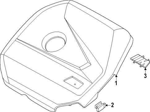Engine Appearance Cover for 2024 BMW X1 #0