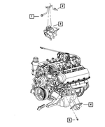 6506649AA - 4.7L Gas; Engine: Hex Nut And Coned Washer, Mounting for Chrysler: Aspen, PT Cruiser | Dodge: Durango Image