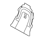 99752145700 - Body: Seat Back Panel for Porsche: 718 Boxster, 718 Cayman, 718 Spyder, 911, Cayman Image