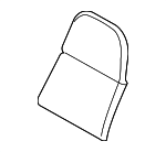 99152144800 - Body: Seat Back Pad for Porsche: 718 Boxster, 718 Cayman, 718 Spyder, 911, Cayman Image