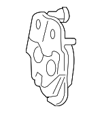 99752165100 - Body: Lock for Porsche: 718 Boxster, 718 Cayman, 718 Spyder, 911, Cayman Image