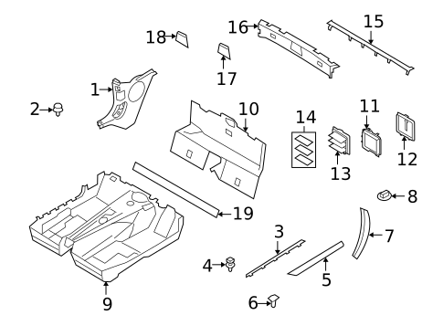 Interior Trim - Pillars for 2013 BMW Z4 #0