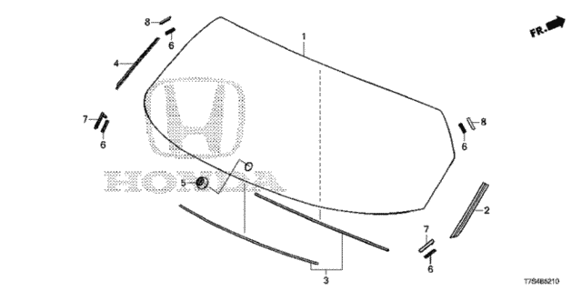 Rear Windshield for 2019 Honda HR-V #0