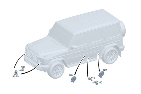 Airbag and Sensors for 2002 Mercedes-Benz G500 #0