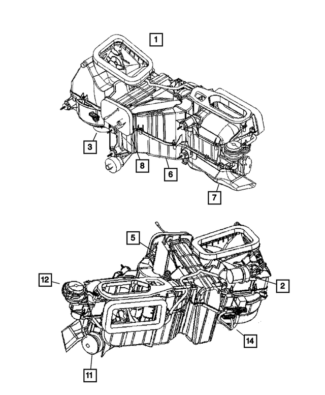 68028890AA - : Blower With Wheel Motor for Mopar Image