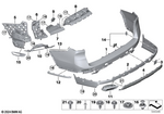 51125A5C8D1 - : Trim, Exhaust End Pipe, Left for BMW Image