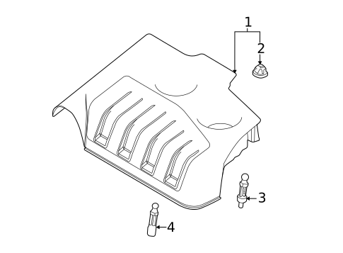 Engine Appearance Cover for 2012 Ford Edge #0