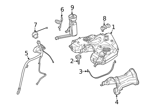 Fuel System Components for 2009 Mercedes-Benz ML320 #0