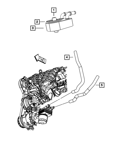 Engine Oil Cooler for 2020 Dodge Journey #0
