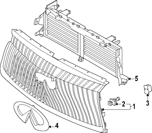 Grille & Components for 2025 INFINITI QX80 #0