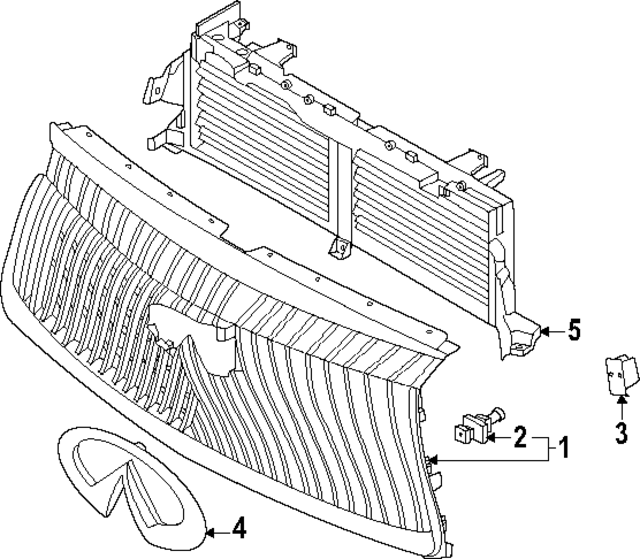 214217JA0A - : Shutter for INFINITI: QX80 Image