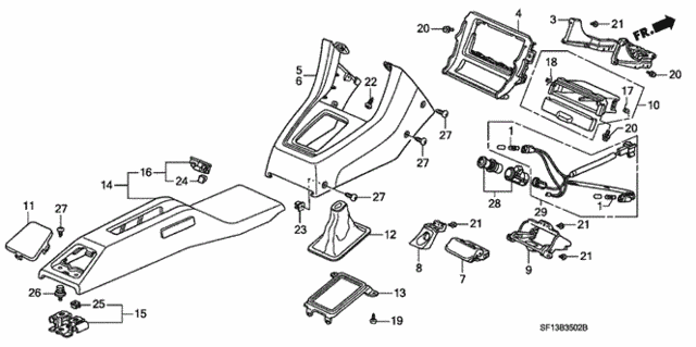 Console for 1988 Honda Prelude #0