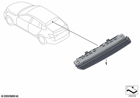 Third Stoplamp for 2009 BMW 535iX #0