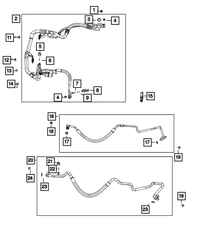 68277009AC - Air Conditioners and Heaters: A/c Suction And Liquid Line for Mopar Image