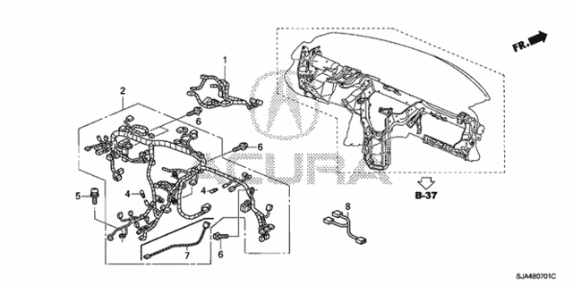 Wire Harness (2) for 2012 Acura RL #0