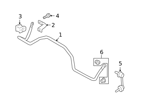 Stabilizer Bar & Components for 2009 Mitsubishi Lancer #3