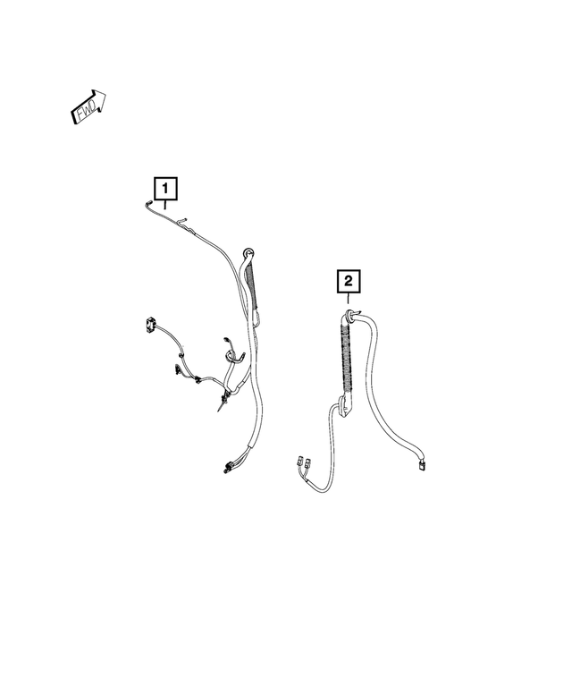 68265936AA - Electrical: Rear Door Wiring for Mopar Image