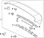 80017859 - : Spoiler Assembly Nut for Volvo: EX30 Image