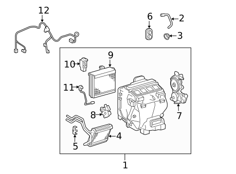 Heater for 2011 Lexus ES350 #0