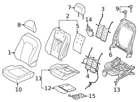 Front Seat Components for 2017 Ford F-250 Super Duty #0