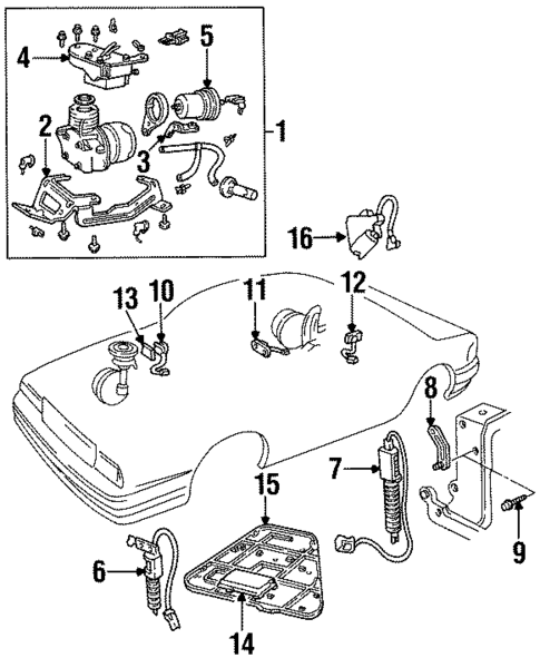 Ride Control Components for 1994 Cadillac DeVille #0