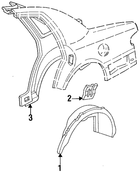 Inner Structure for 1994 Mercury Grand Marquis #0