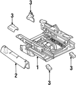 XW7Z5461711AA - Body: Seat Track for Ford Image image