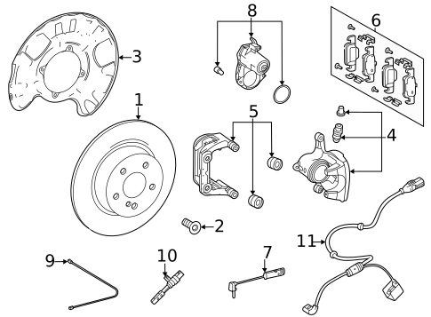 Parking Brake for 2022 Mercedes-Benz GLE 450 SUV #1