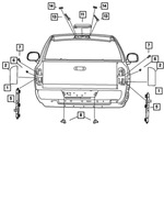 55055270 - Electrical: Tail Stop Turn Lamp, Right for Mopar Image