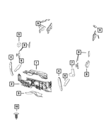 68101299AA - Interior Trim: Wheelhouse Stuffer, Left for Chrysler: Town &amp; Country | Dodge: Grand Caravan | Ram: C/V Image