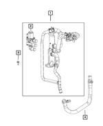 68281060AB - Air Conditioners and Heaters: Coolant Hose And Tube for Mopar Image