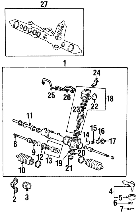 Steering Gear & Linkage for 2001 Hyundai Tiburon #0