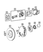 68610672AA - : Brake Shield, Left for Mopar Image