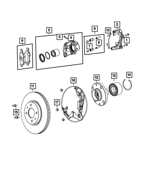 Front Brakes for 2014 Fiat 500L #0