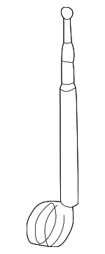 95-99 Nissan Maxima & 93-01 Altima Power Operated Antenna Mast Replacement OEM