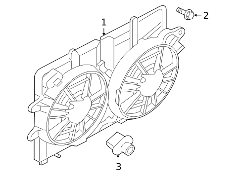 Cooling Fan for 2005 Ford Escape #0